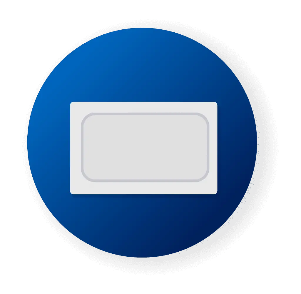 Retrofits to standard double gang pattress back box icon