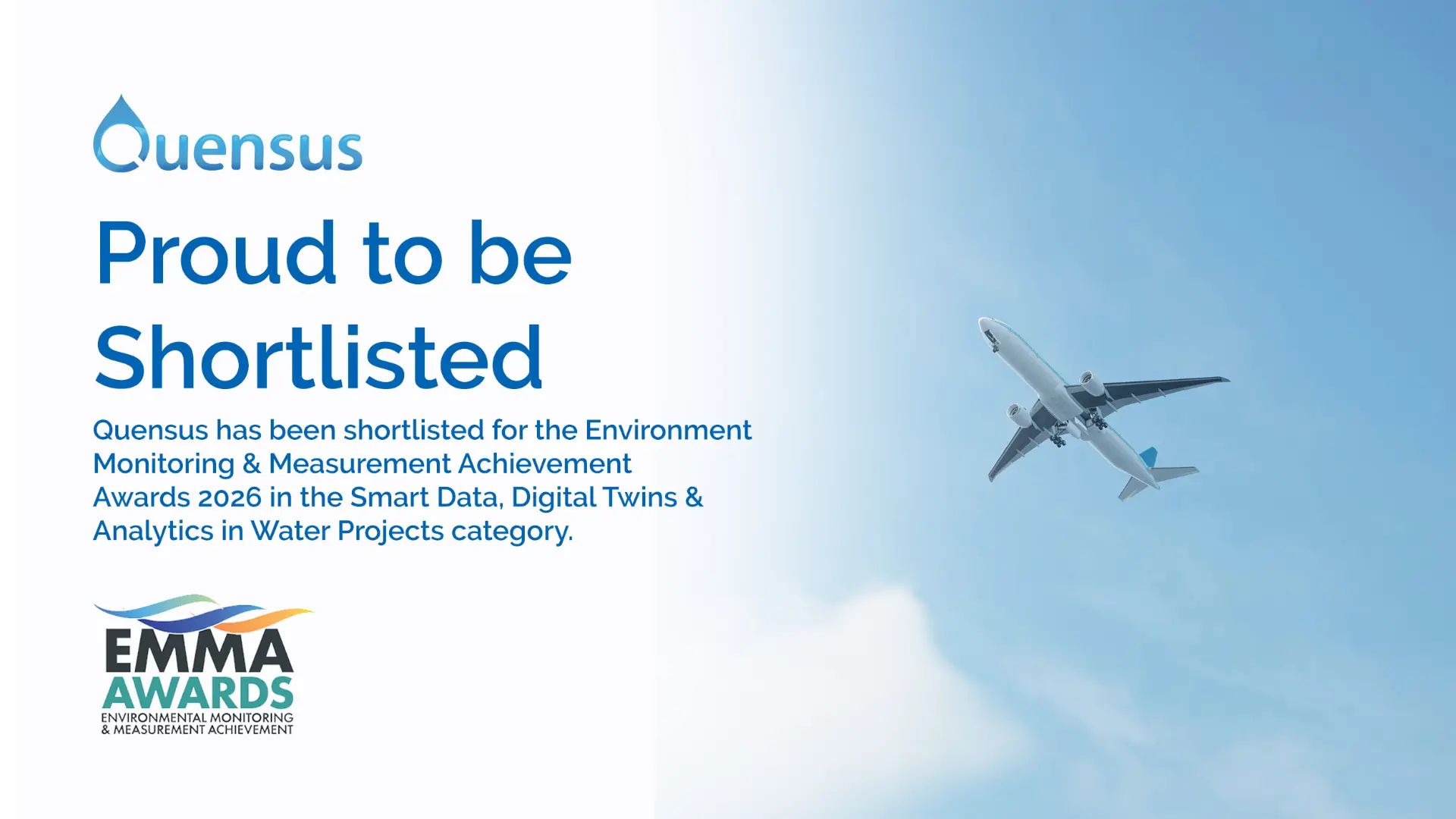 Shortlisted for the Environment Monitoring & Measurement Achievement Awards 2026