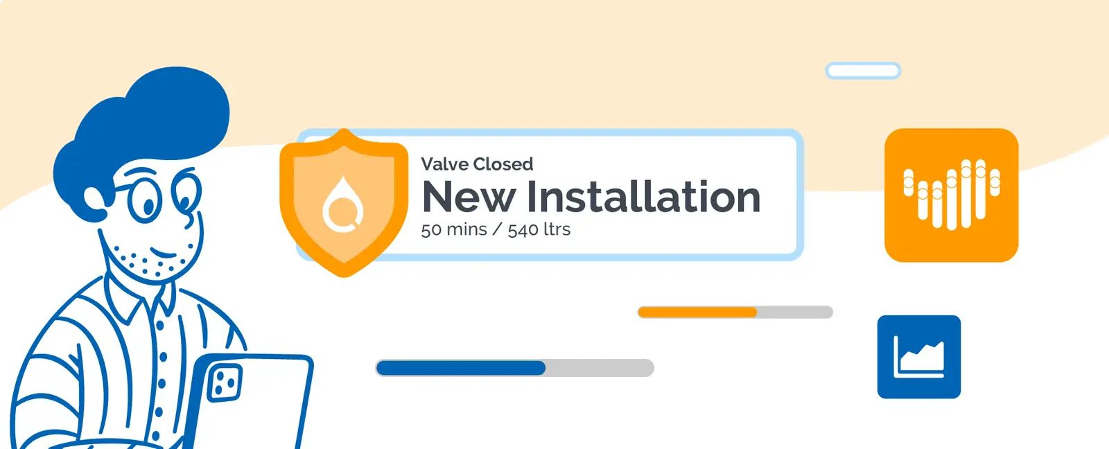 Illustration of Quensus installer network.